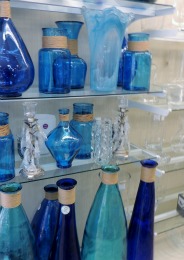 blue decorative bottles,gifts