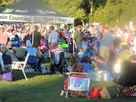 family concerts in park,display love