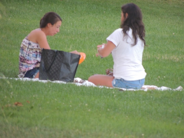 two women having picnic together,love pic