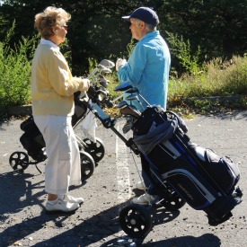 women golfers with caddy,fabulous women gifts