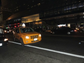 nyc cab at night,traveling gift nyc